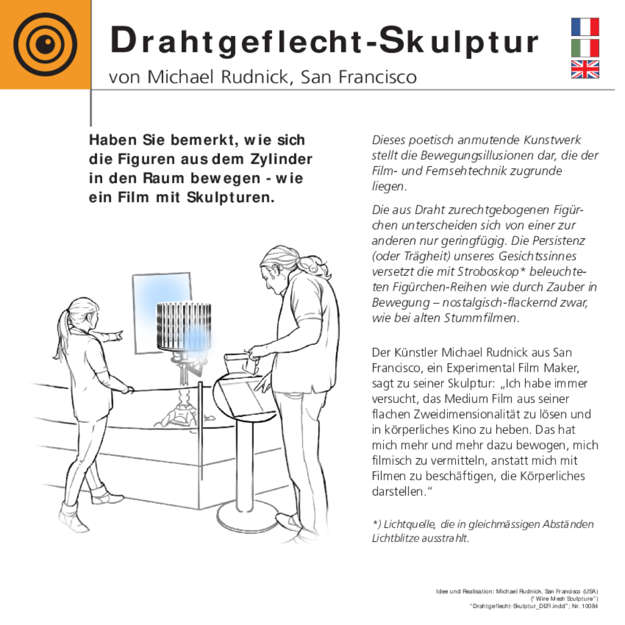 10084 Drahtgeflecht Skulptur DEFI