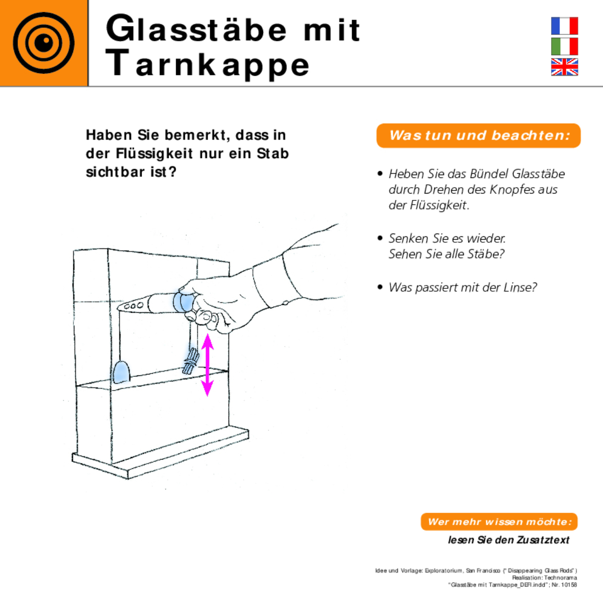 10158 Glasstärbe mit Tarnkappe DEFI