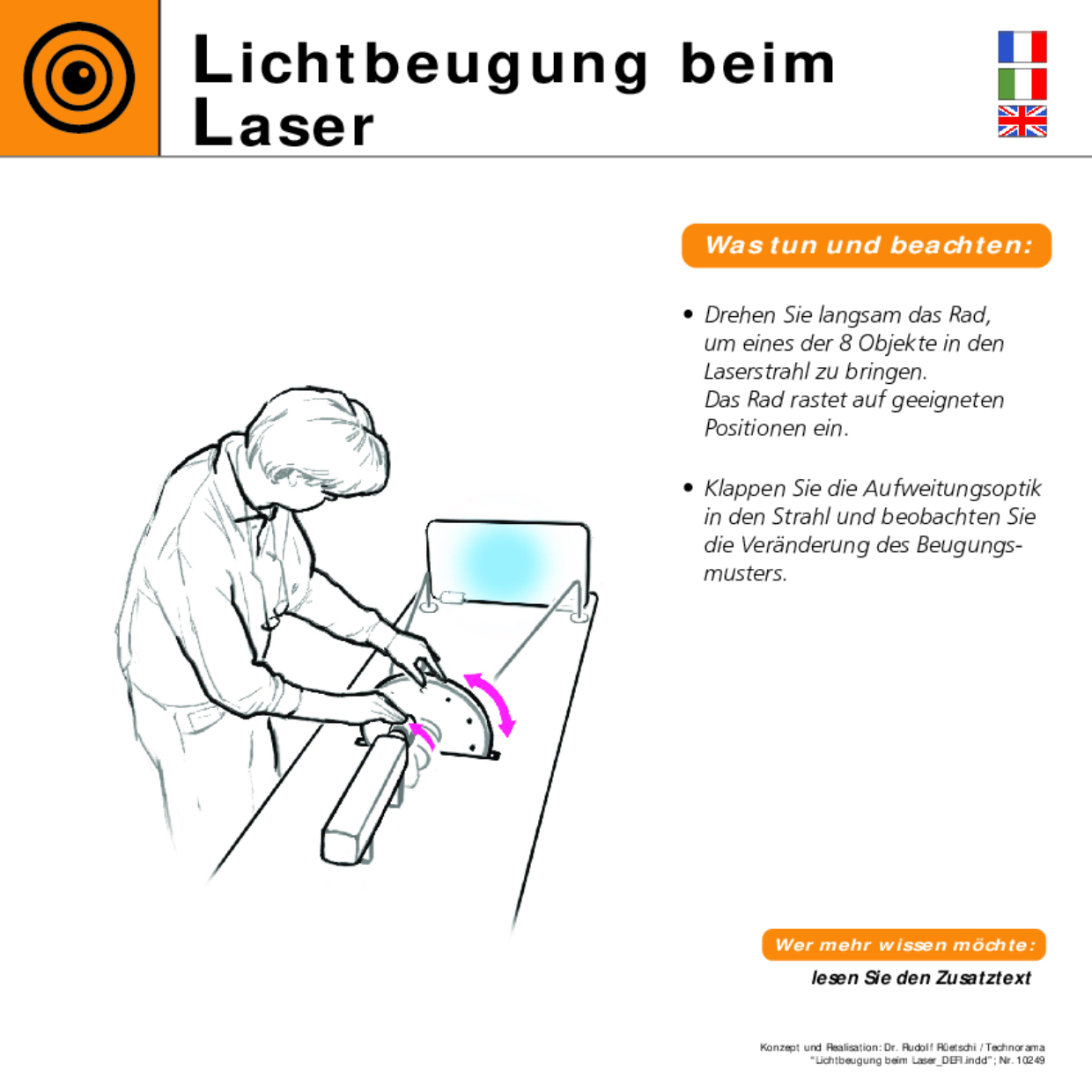 10249 Lichtbeugung beim Laser DEFI