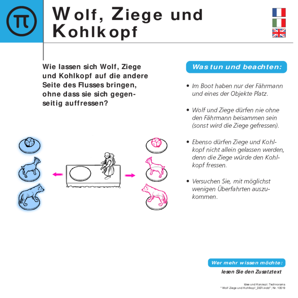 10519 Wolf Ziege und Kohlkopf DEFI
